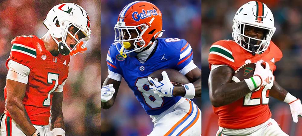 3 Best Anytime Touchdown Odds For Florida Vs. Miami