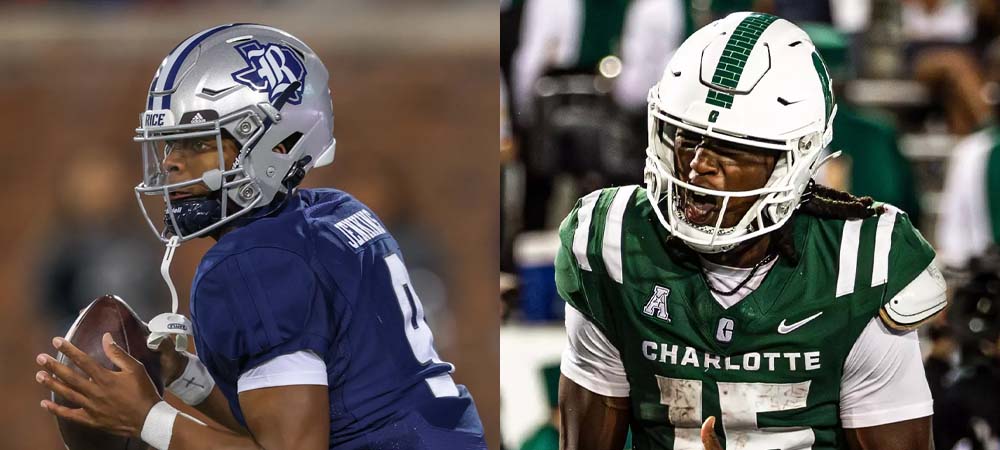 Best Bets For Rice Vs. Charlotte Week 4 College Football