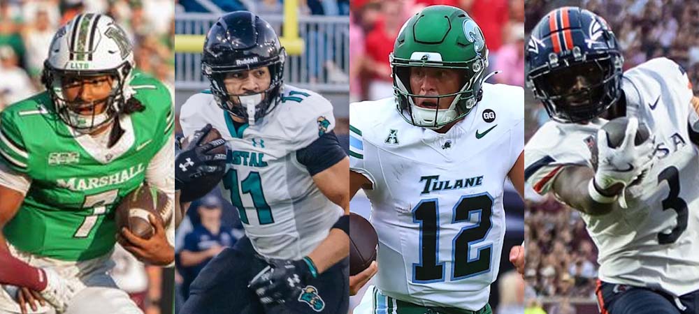 Best Bets For College Football Thursday: Marshall vs. Coastal Carolina, Tulane vs. UTSA
